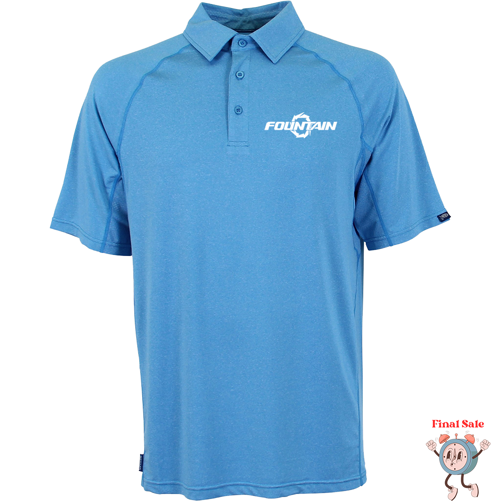 Fountain Fishbone Geo Cool Performance Polo Shirt