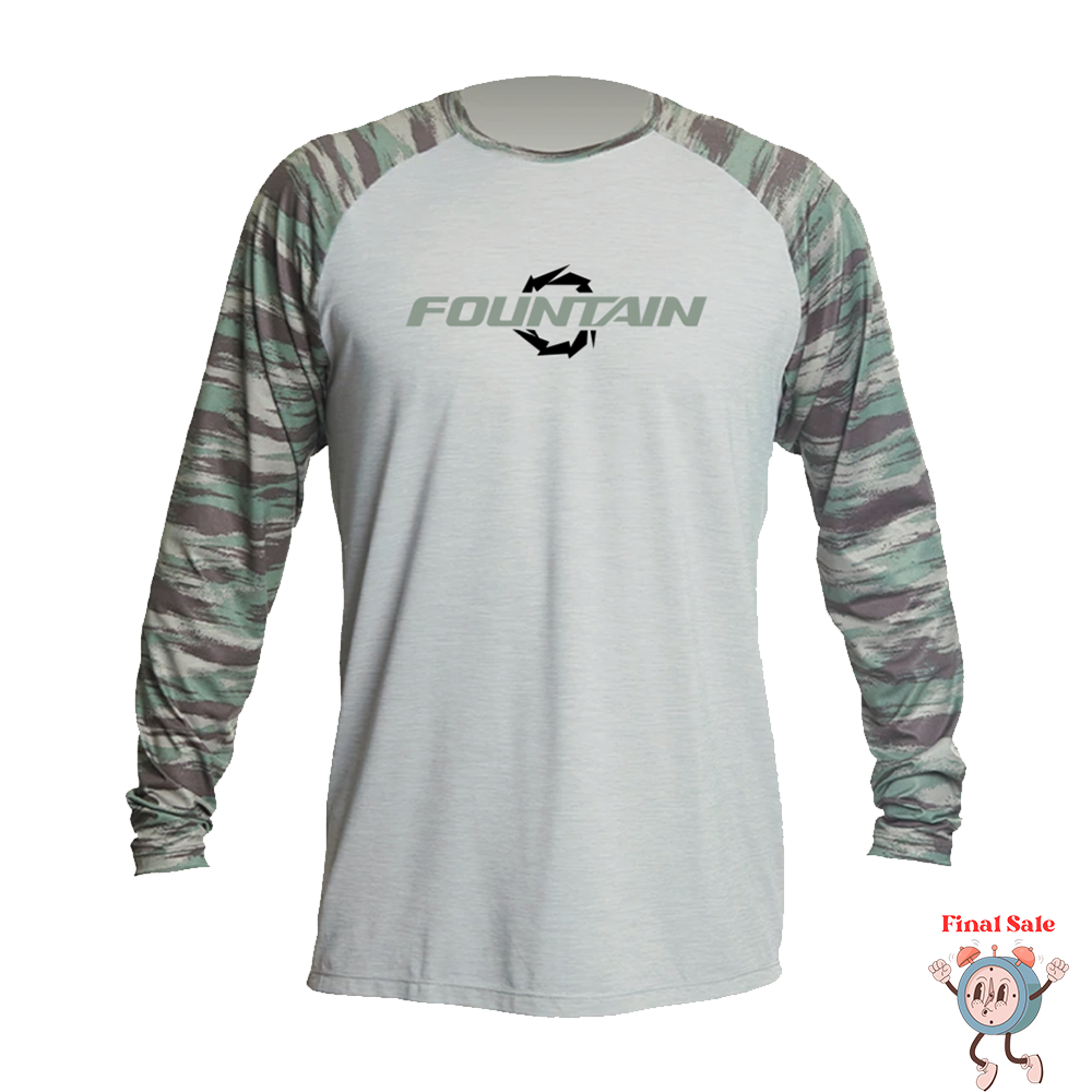 Fountain Camo Dri Fit Long Sleeve Raglan Shirt