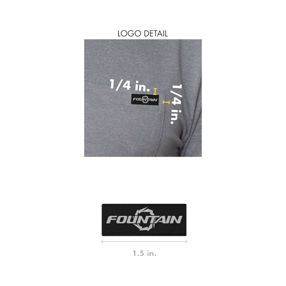 Fountain Pebble Bay Polo Heather Grey