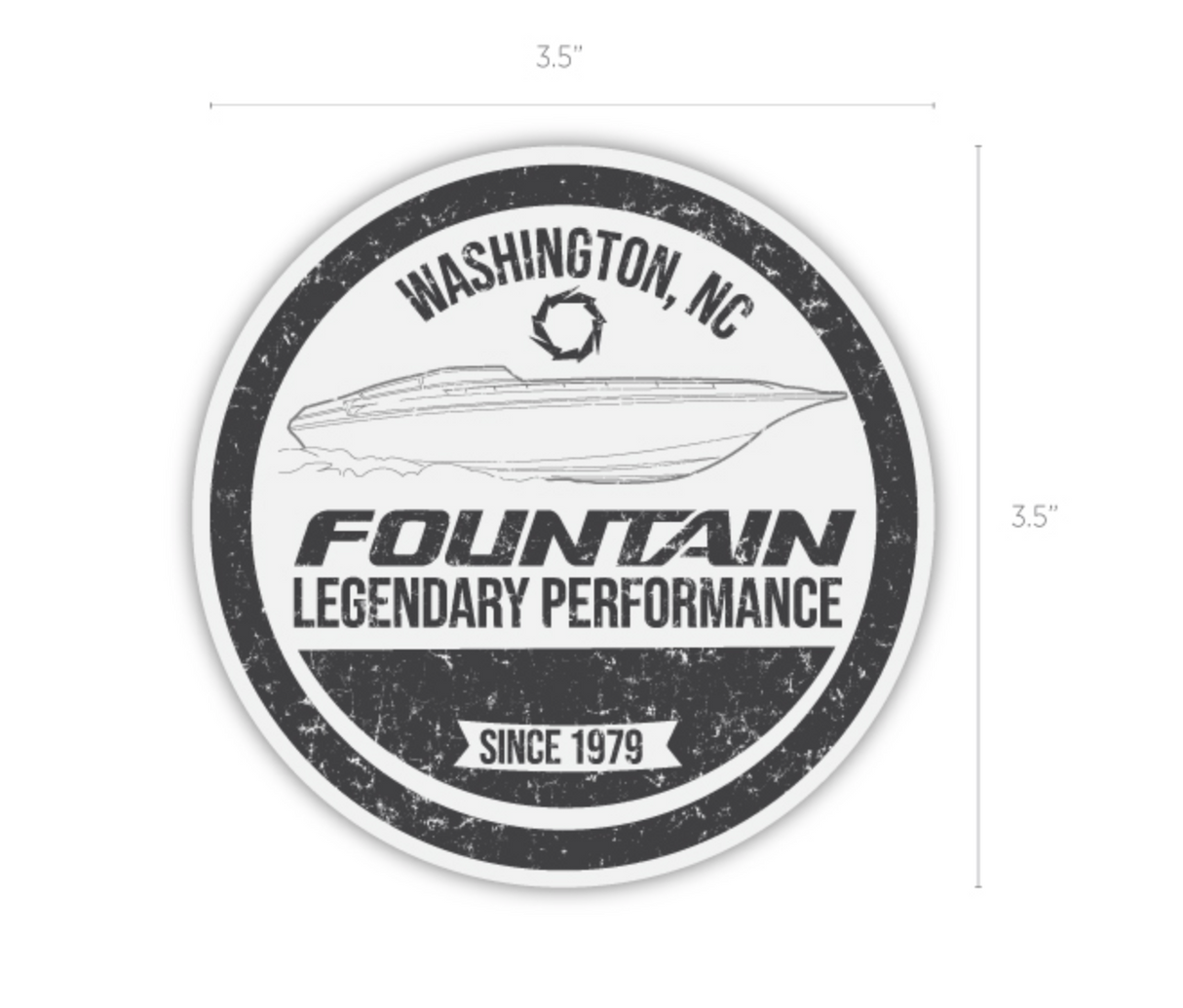 Fountain Legend Die-Cut Sticker