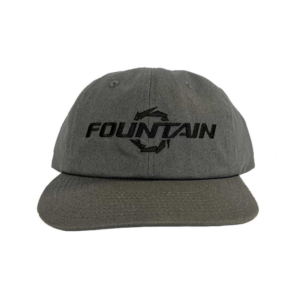 Fountain Embroidered Dad Hat - Charcoal