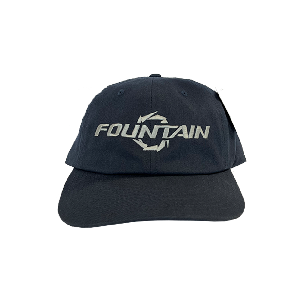 Fountain Embroidered Dad Hat - Navy