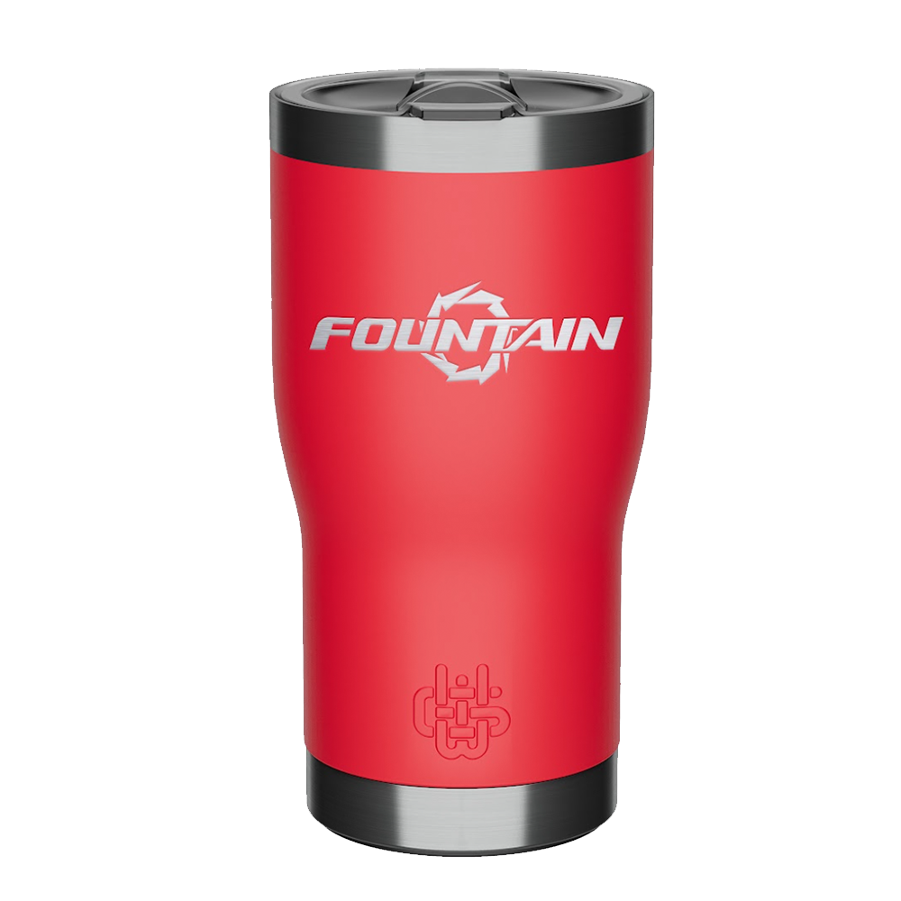 Fountain 20oz Laser Etched Tumbler - Red
