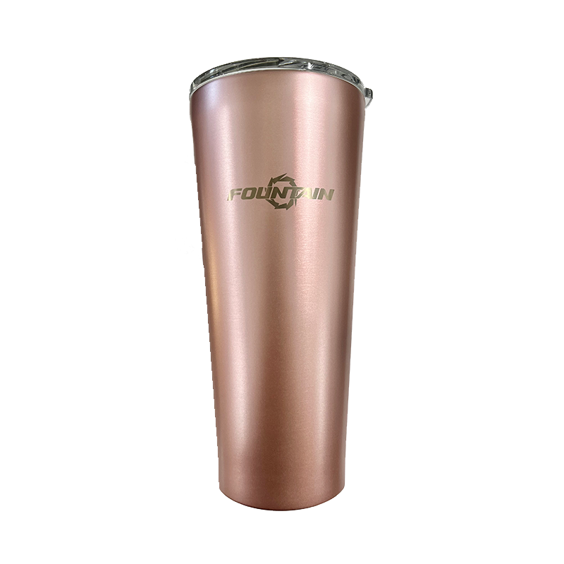 Fountain 24oz Insulated Tumbler - Custom Corkcicle, Rose Metallic