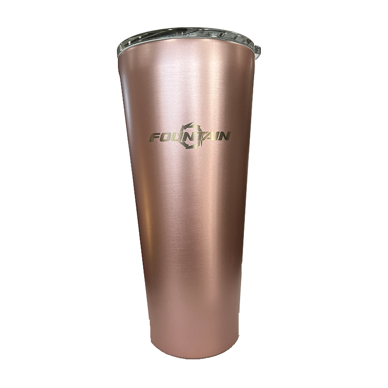 Fountain 24oz Insulated Tumbler - Custom Corkcicle, Rose Metallic