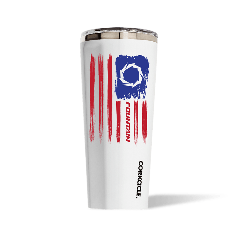 Fountain 24oz Insulated Flag Cup - Custom Corkcicle