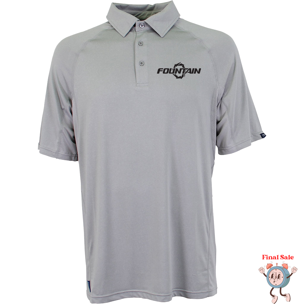 Fountain Geo Cool Performance Polo Shirt - Grey