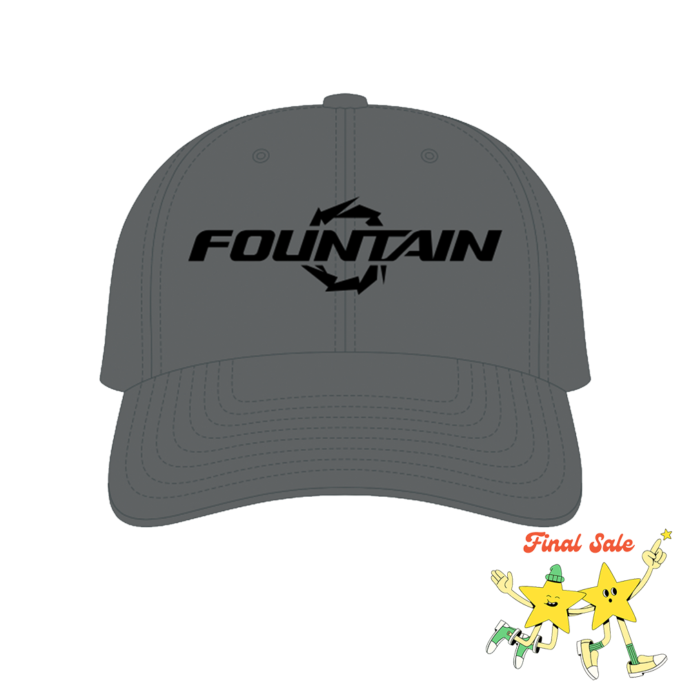Fountain Embroidered Dad Hat - Charcoal