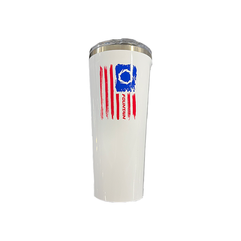 Fountain 24oz Insulated Flag Cup - Custom Corkcicle