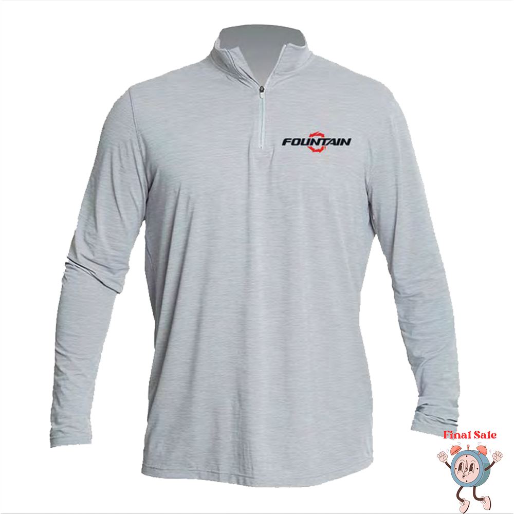 Fountain Men's Quarter-Zip UPF Dri Fit Long Sleeve