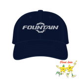 Fountain Embroidered Dad Hat - Navy