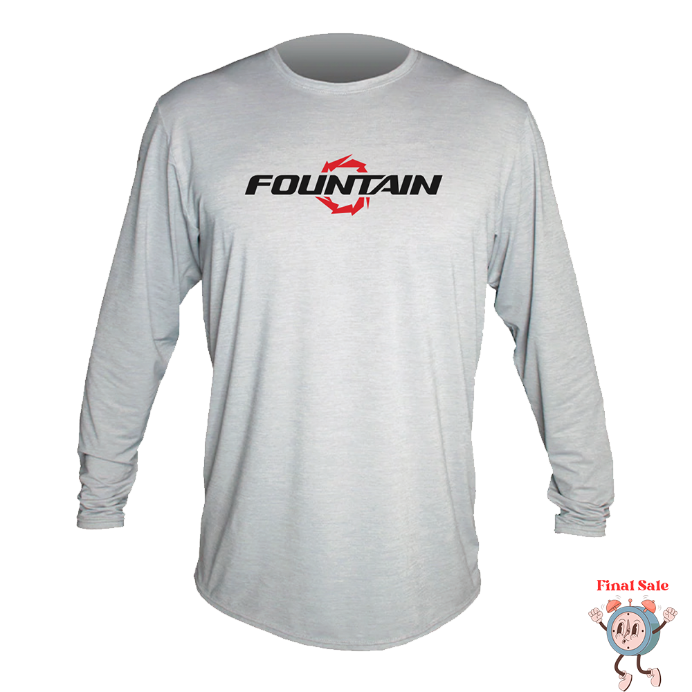 Fountain Low Pro Dri Fit Long Sleeve Shirt - Alloy Grey