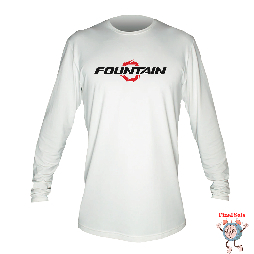 Fountain Low Pro Dri Fit Long Sleeve Shirt - White