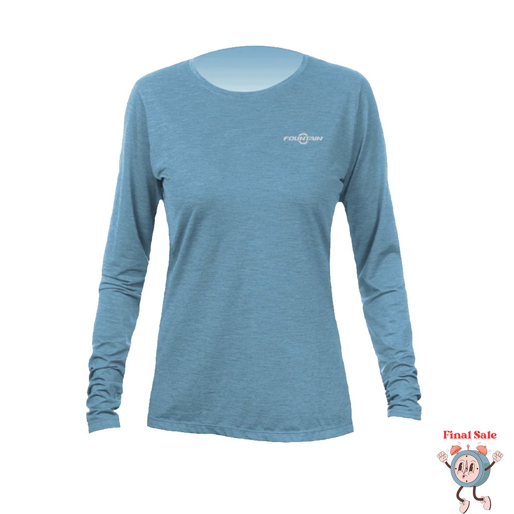 Fountain Women's UPF Dri Fit Long Sleeve Shirt - Blue Seas