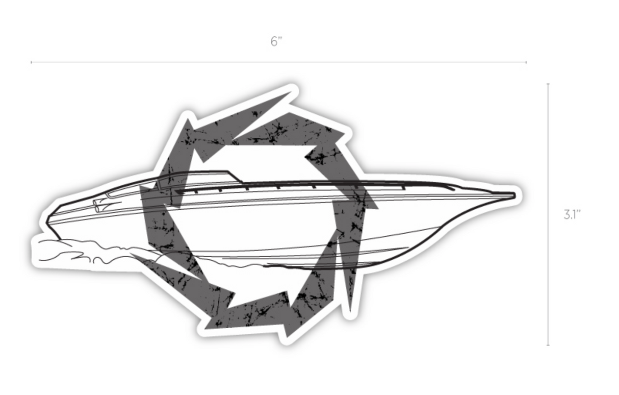Fountain Signature Vinyl Sticker