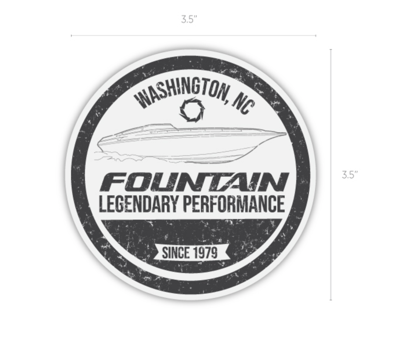 Fountain Legend Die-Cut Sticker – Fountain Outfitters