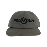 Fountain Embroidered Dad Hat - Charcoal