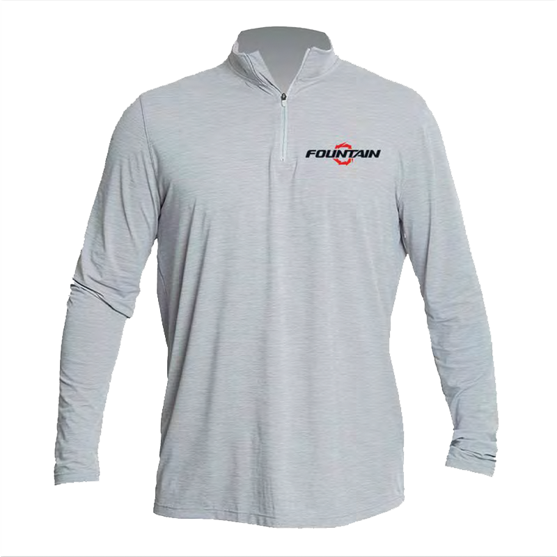 Fountain Men's Quarter-Zip UPF Dri Fit Long Sleeve