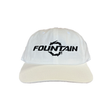 Fountain Embroidered Dad Hat - White