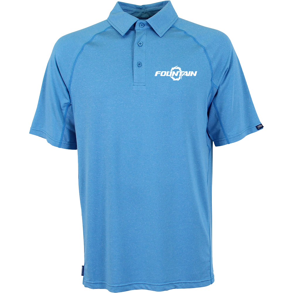 Fountain Fishbone Geo Cool Performance Polo Shirt