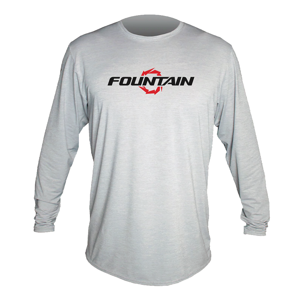 Fountain Low Pro Dri Fit Long Sleeve Shirt - Alloy Grey