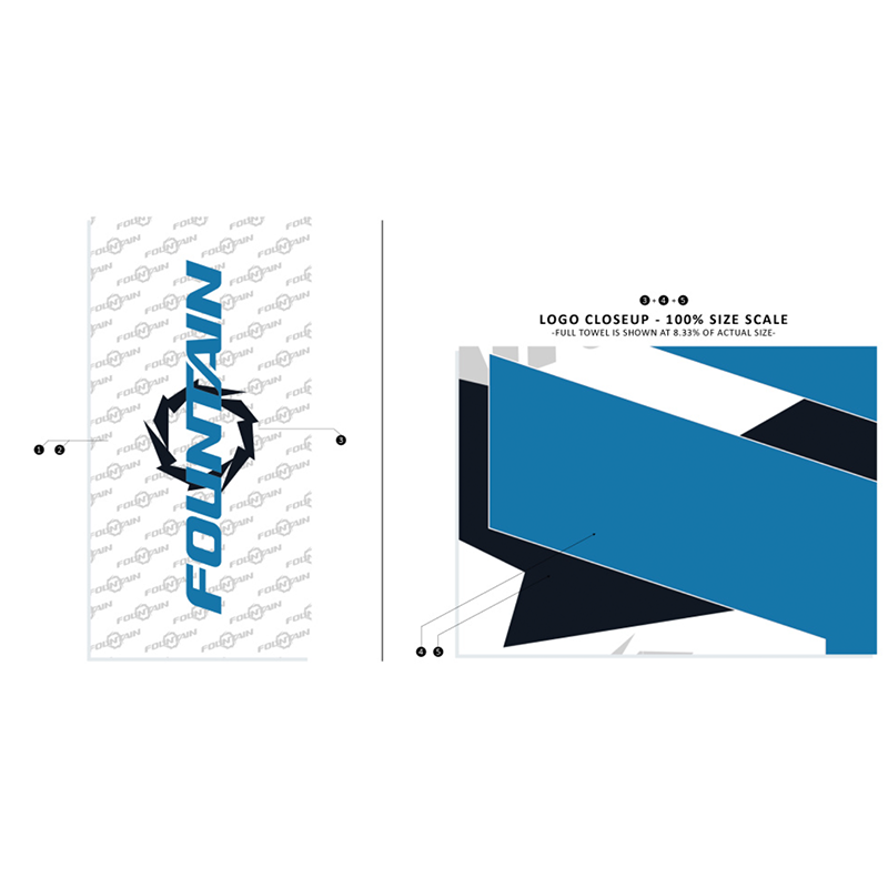 Fountain Slant Lightweight Beach Towel