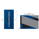 Fountain Waves Lightweight Beach Towel - Navy