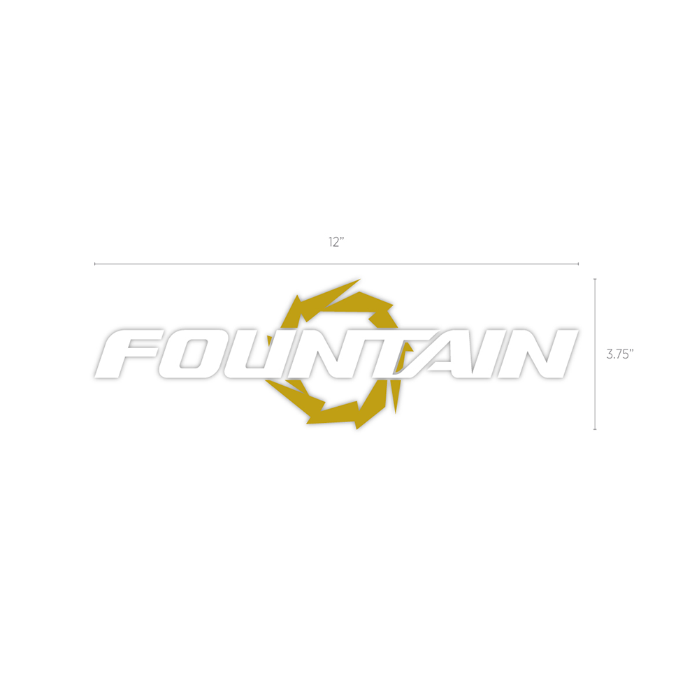 Fountain 12in Vinyl Sticker
