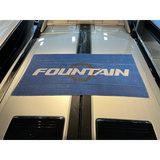 Fountain Waves Lightweight Beach Towel - Navy