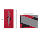 Fountain Waves Lightweight Beach Towel - Red
